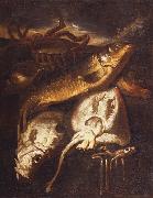 Giacomo Francesco Cipper Still life of fish and shellfish oil painting artist